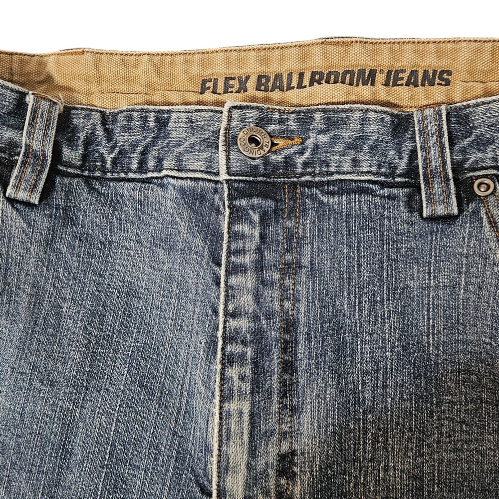 Duluth Trading Co Flex Ballroom Jeans‎ Mens 40x29 Relaxed Fit Blue Denim Stretch